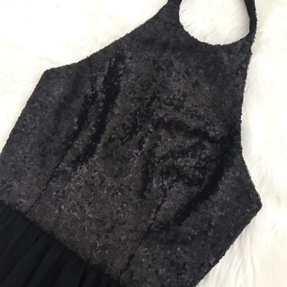 Dress The Population Black Farah Sequin Gown Prom - Picture 5 of 8